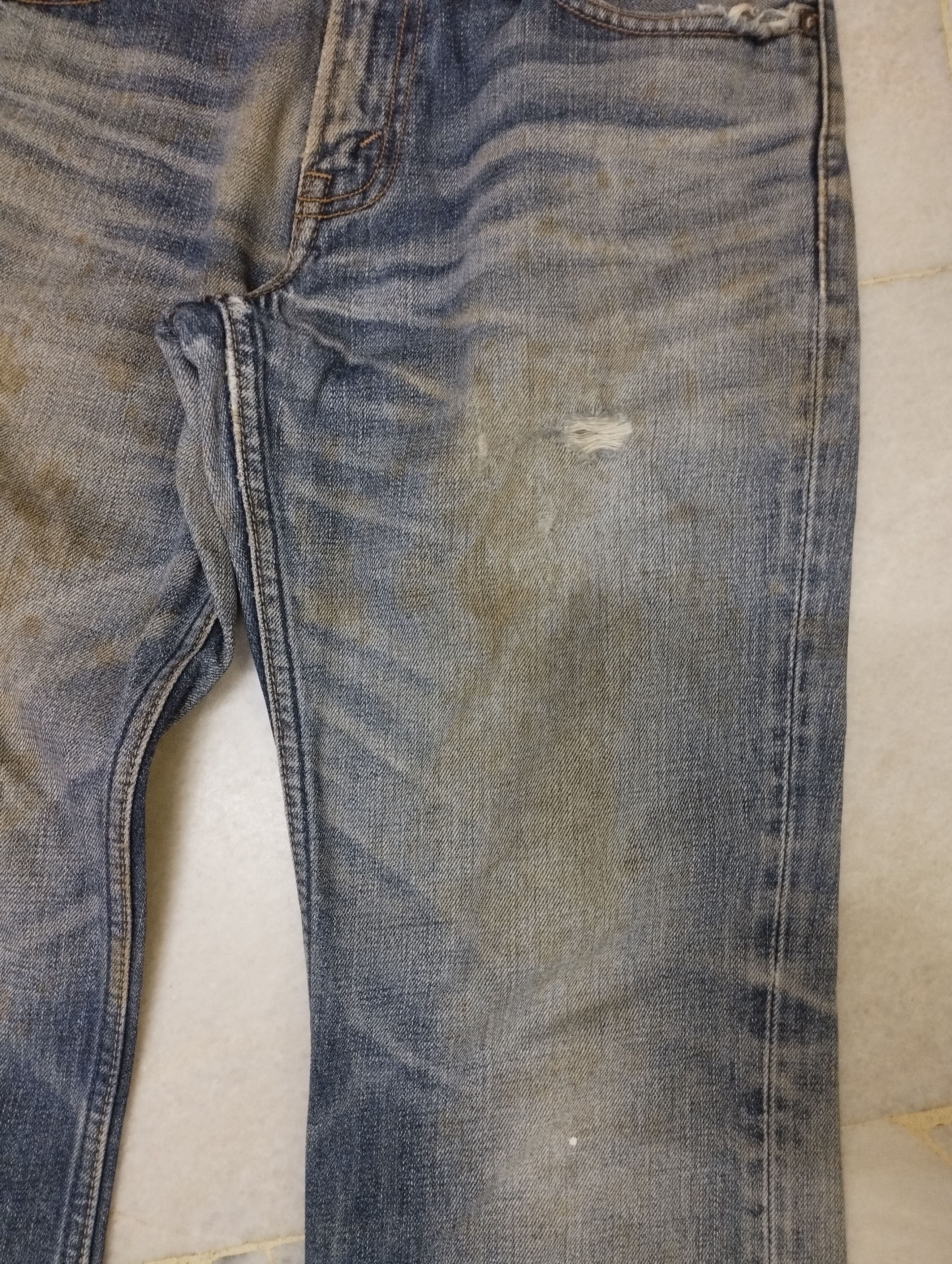 Levi's Vintage Levi's 507 Crazy Mud Rusty Thrash Faded Size US 29 - 6 Thumbnail