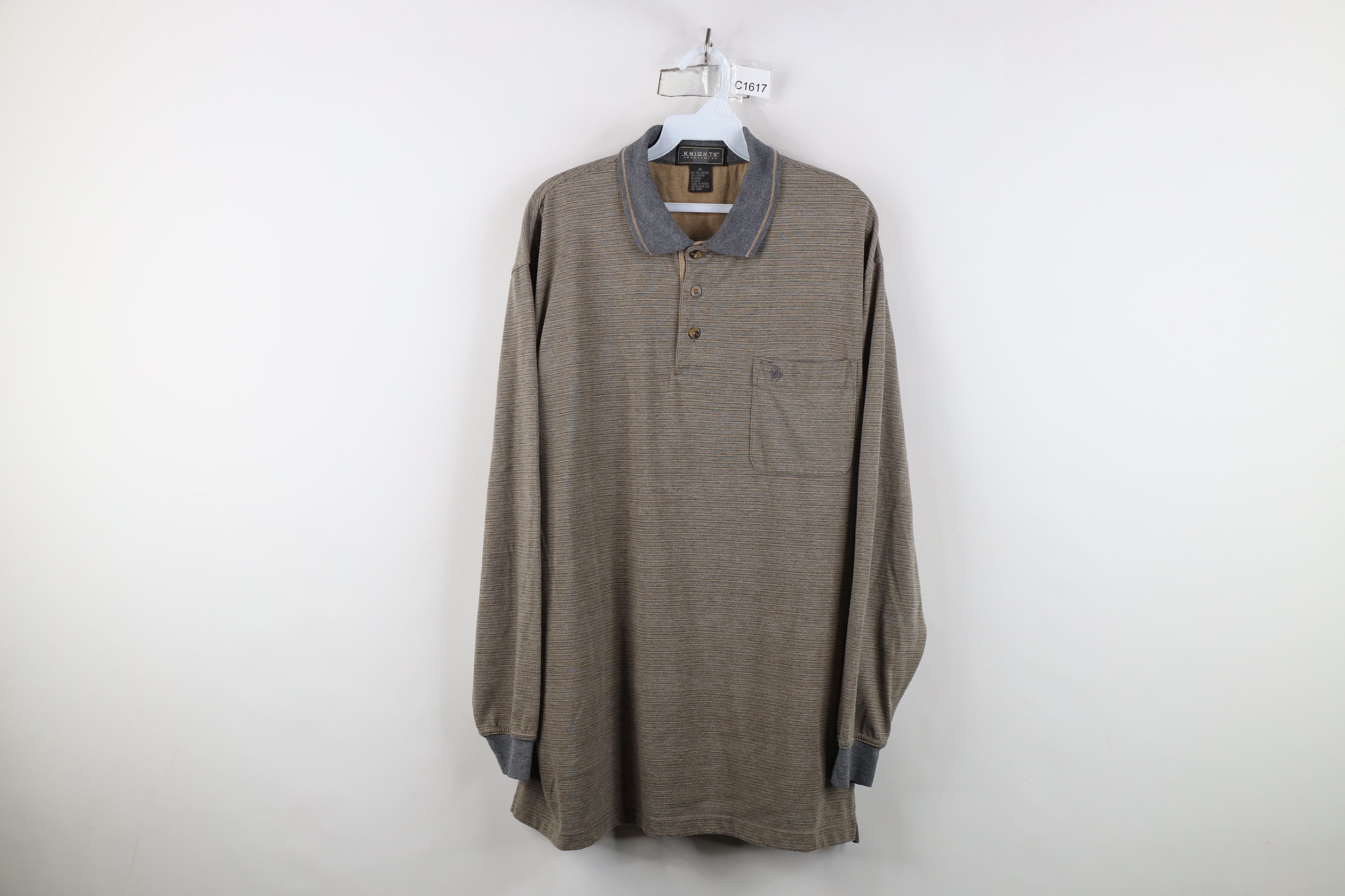 Vintage Vintage 90s Streetwear Knit Long Sleeve Rugby Polo Shirt Size US M / EU 48-50 / 2 - 1 Thumbnail