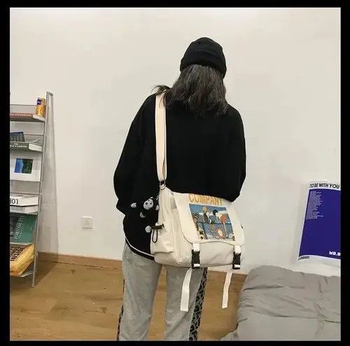 Japanese Brand Fashion y2k cartoon graphic shoulder messenger bag vintage Size ONE SIZE - 3 Thumbnail