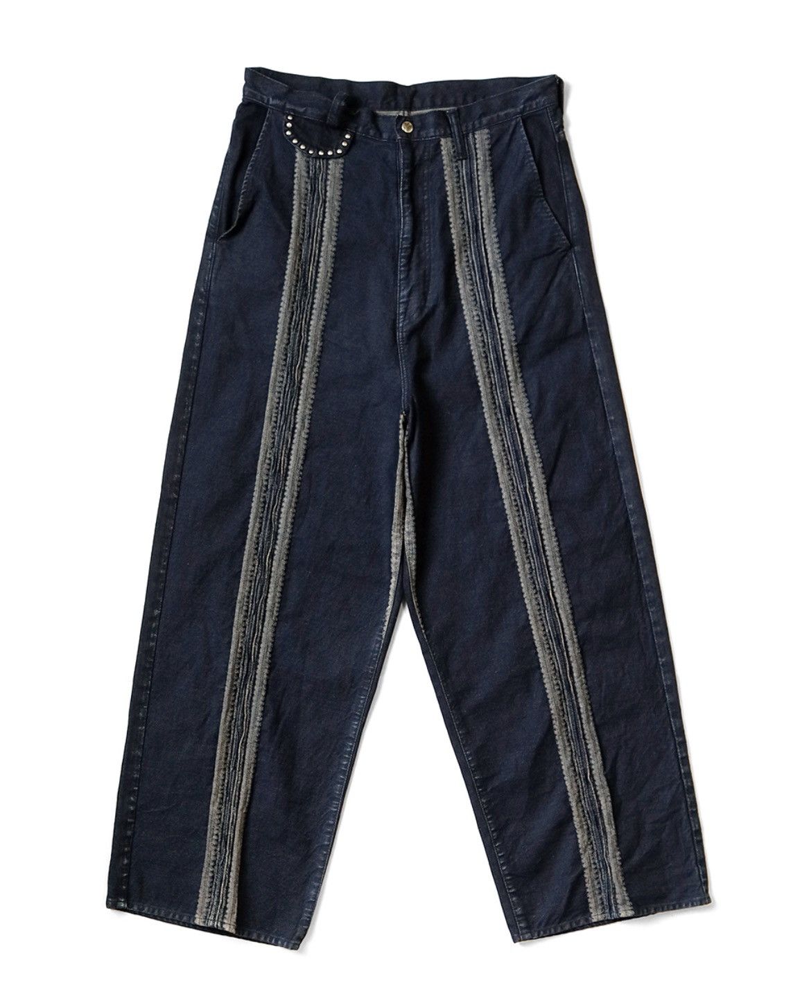 Kapital Kapital 14oz black Denim Port Baggy Pants size 3 Size US 34 / EU 50 - 1 Thumbnail
