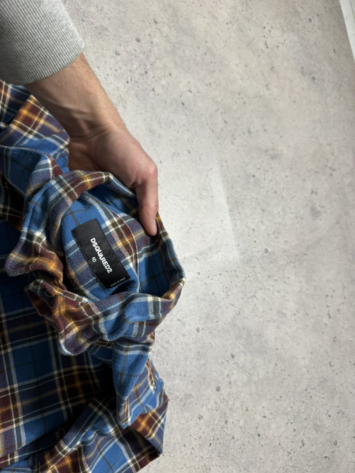 Dsquared2 Dsquared2 Checked Button Flannel Up Shirt Luxury Size US XS / EU 42 / 0 - 7 Thumbnail