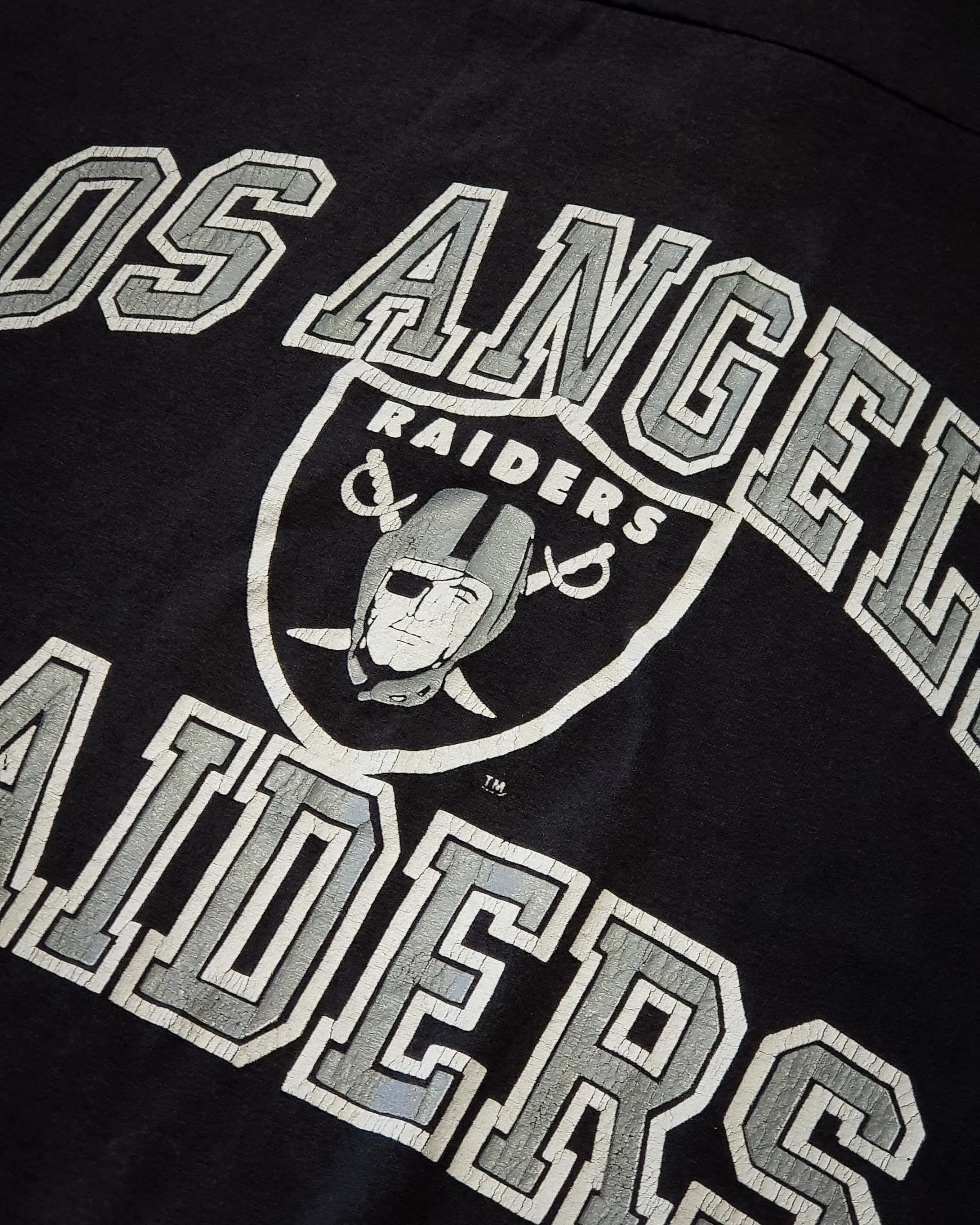 Los Angeles sale Raiders vintage logo 7 shirt 1993