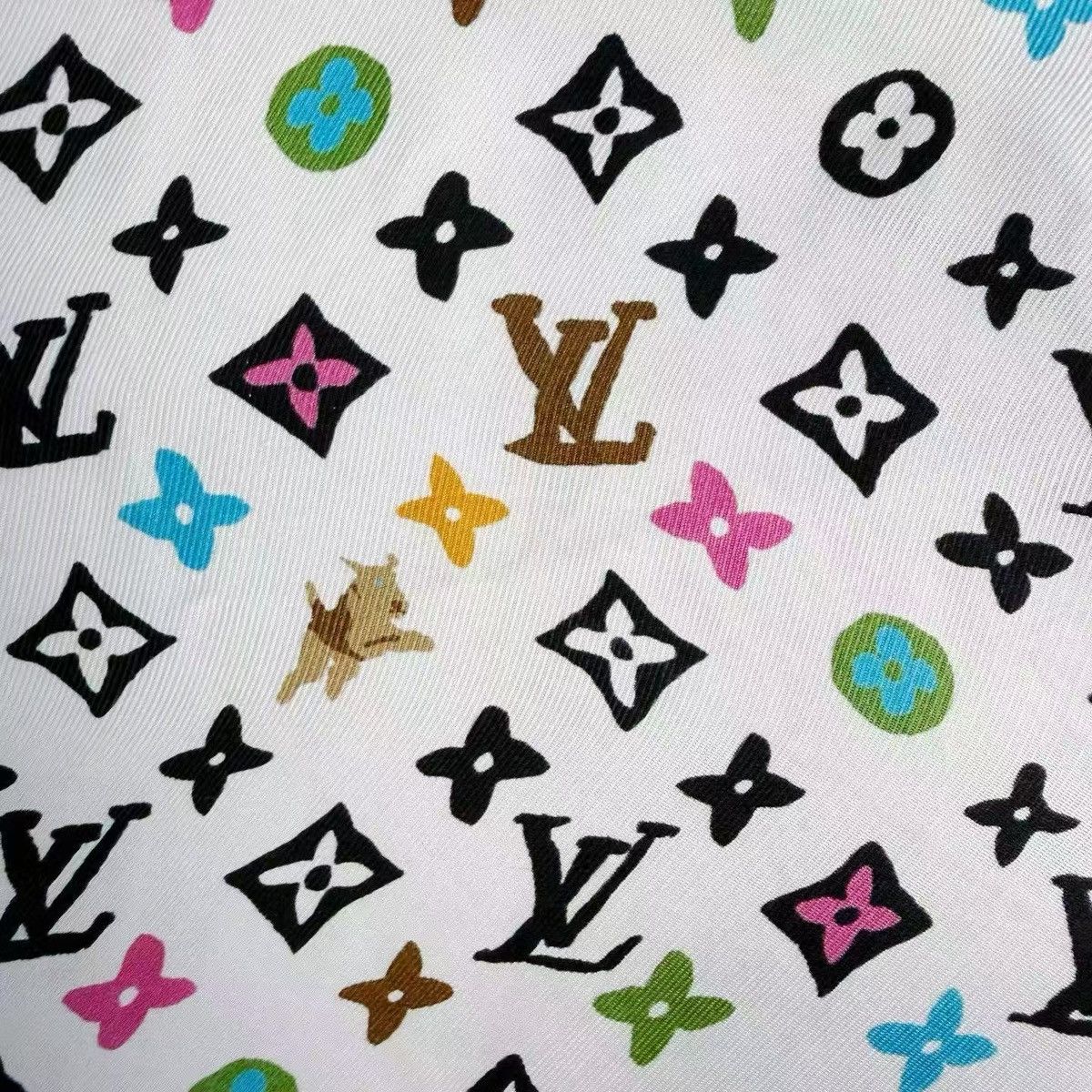 Louis Vuitton × Tyler The Creator Louis Vuitton Tyler L Short Sleevs Monogram Silk Dress Shirt Size US L / EU 52-54 / 3 - 3 Thumbnail