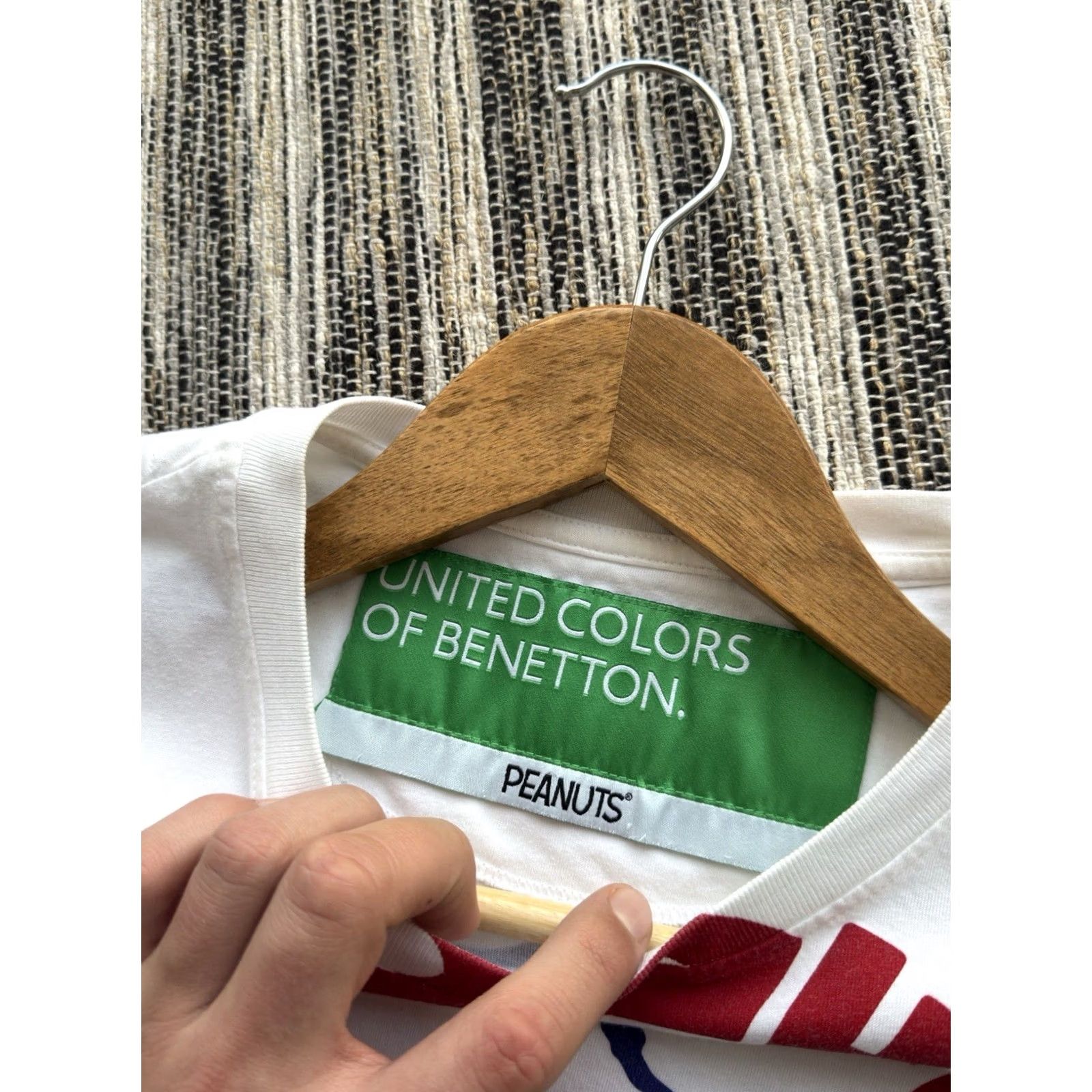 United Colors Of Benetton United Colors Of Benetton Peanuts Snoopy Love Recycle Peace T-Shirt M Men White Size US M / EU 48-50 / 2 - 3 Thumbnail