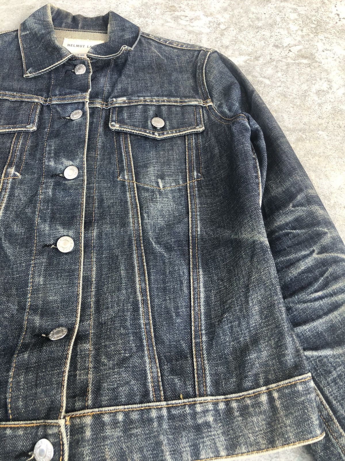 Helmut Lang Helmut Lang Denim Jacket Classic Raw Denim Size US XS / EU 42 / 0 - 7 Thumbnail