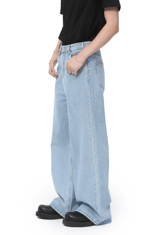 Jean High street wide leg loose straight cleanfit jeans Size US 32 / EU 48 - 3 Thumbnail