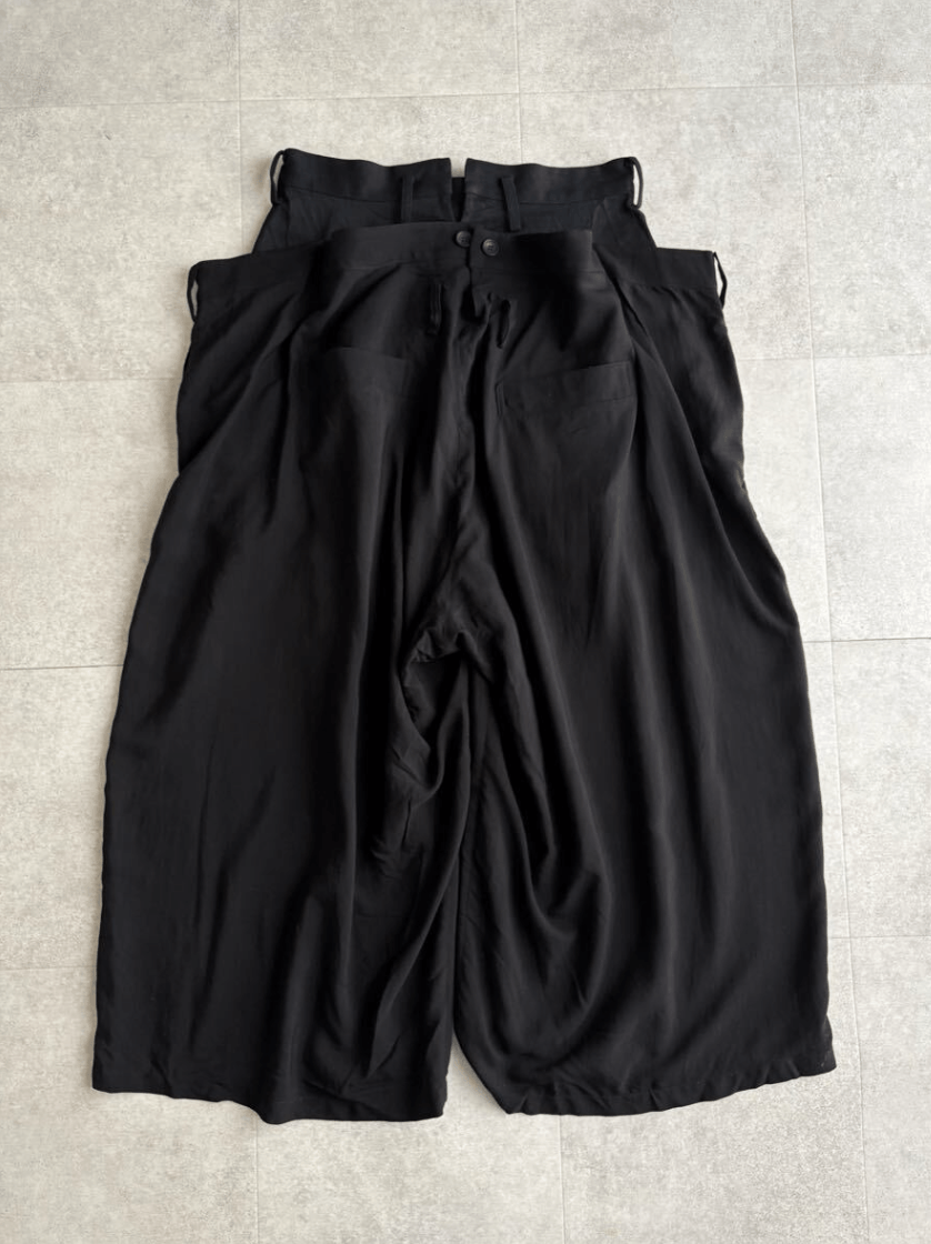 Yohji Yamamoto Yohji Yamamoto - Cu/Ry TWILL 2 PIECE LAYERD PANTS Size 28" / US 6 / IT 42 - 1 Thumbnail