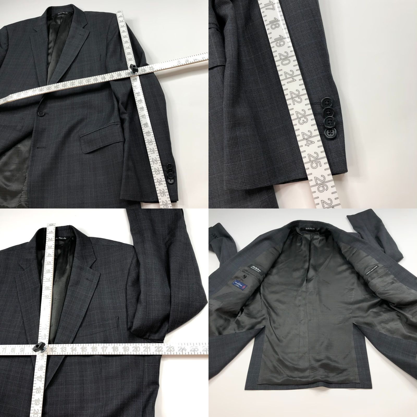 Ermenegildo Zegna VINTAGE Ermenegildo Zegna Cloth Saks Fifth 44 Blazer Sport Coat Jacket Gray MINT Size 44R - 8 Thumbnail