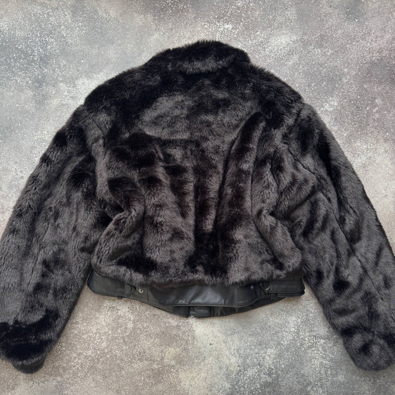 Hysteric Glamour Orsay Y2K Glam Black Faux Fur Oversized Bomber Jacket Size L / US 10 / IT 46 - 11 Thumbnail