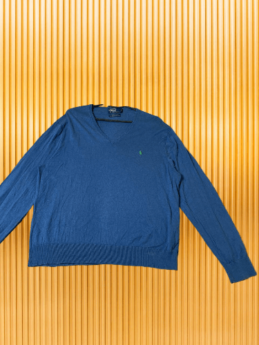 Polo Ralph Lauren × Vintage Vintage Polo Ralph Lauren V-Neck Sweater Size US XXL / EU 58 / 5 - 1 Thumbnail