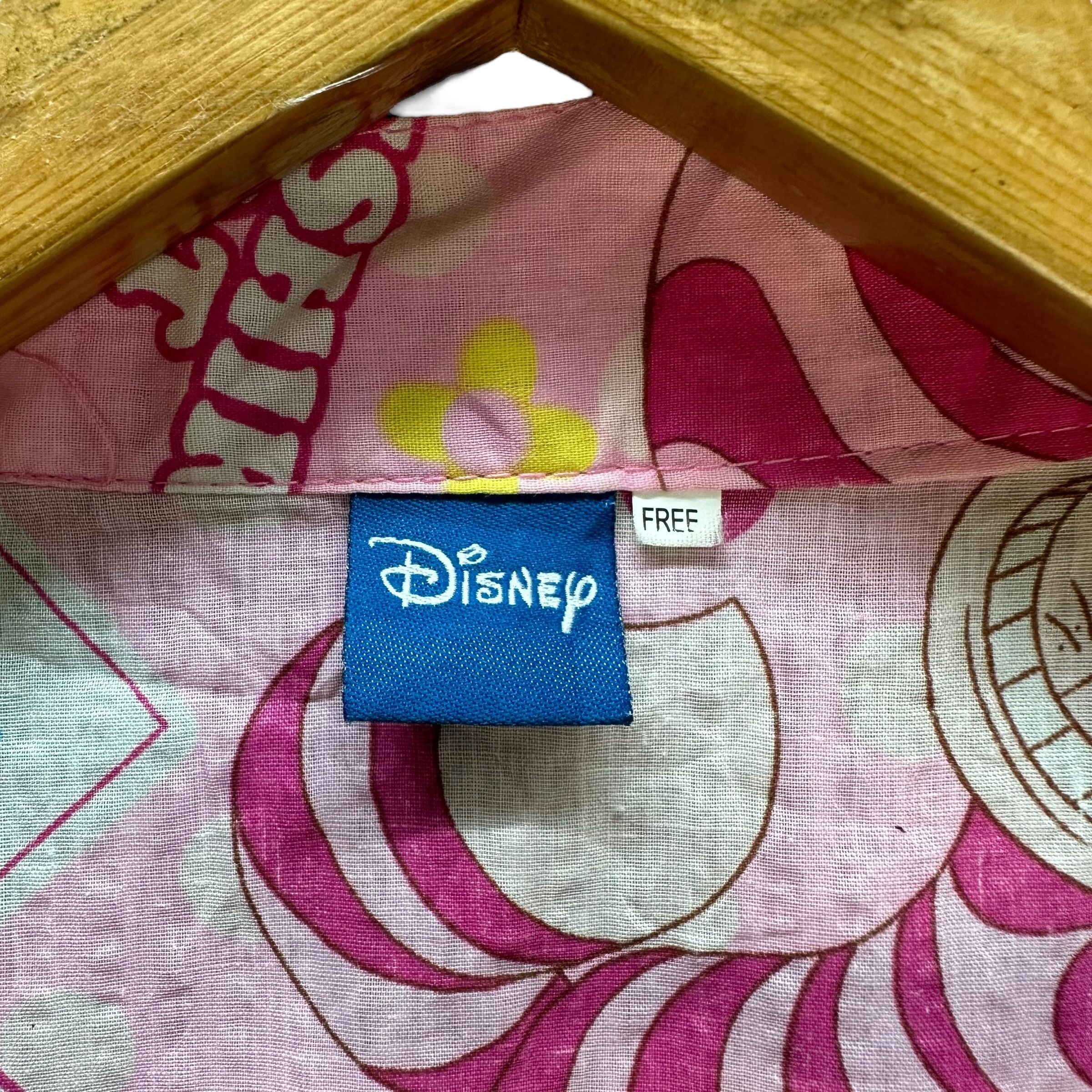 Disney Cheshire Cat Fullprint Pink Kimono Cardigan Jacket #9201-69 Size US L / EU 52-54 / 3 - 8 Thumbnail