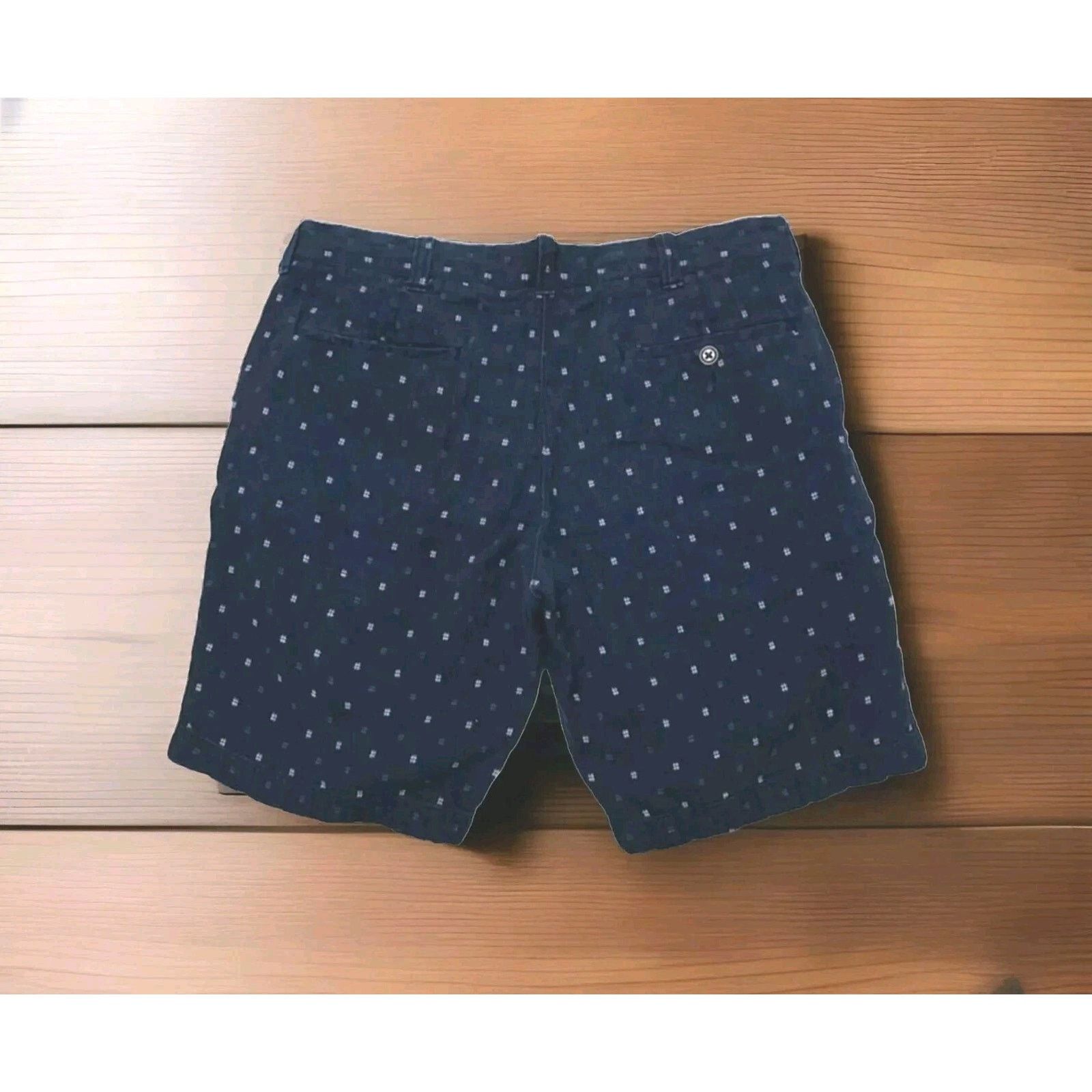 J.Crew J Crew Stanton 9" Chino Shorts Nautical Anchor Embroidered Size US 29 - 3 Thumbnail