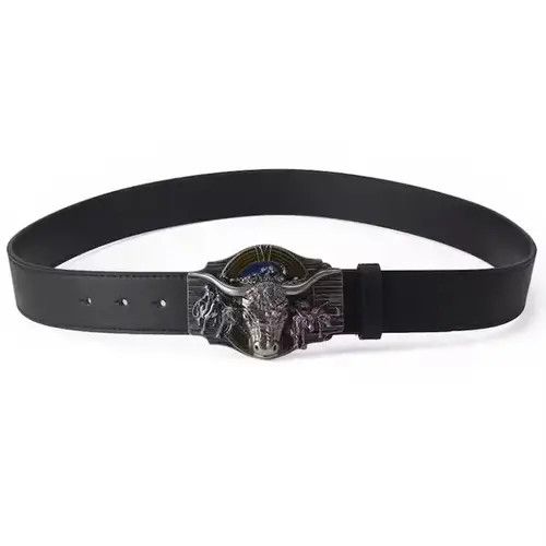 Other 115cm Length Skull Bull Ox Horn Belt Size ONE SIZE - 3 Thumbnail