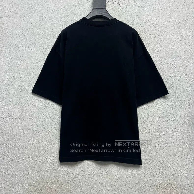 Balenciaga Balenciaga Black Inverted Letter Logo Washed Short Sleeve Size US S / EU 44-46 / 1 - 2 Thumbnail