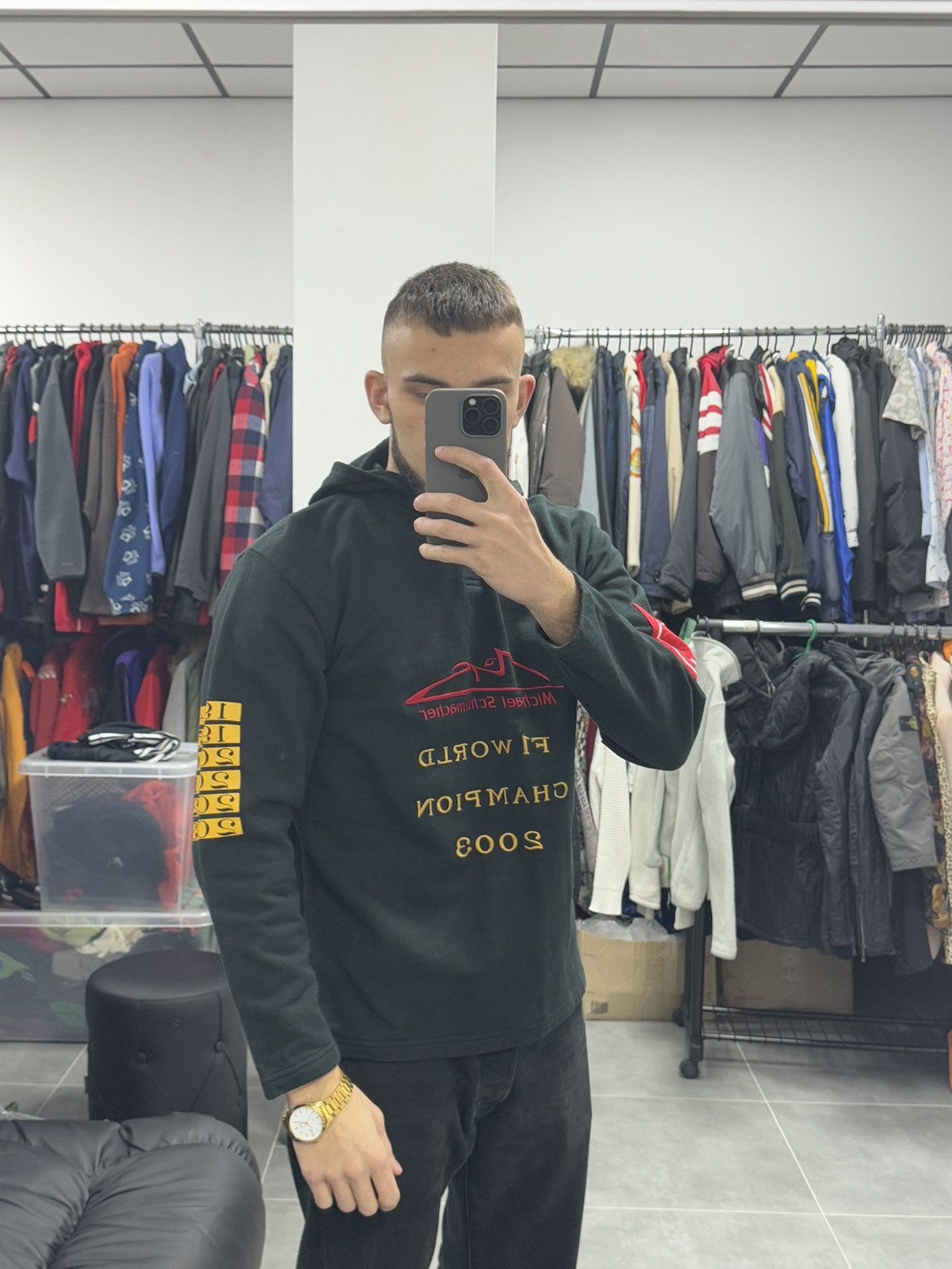 Ferrari × Formula 1 × Vintage Vintage Michael Schumacher F1 World Champion 2003 Hoodie Size US L / EU 52-54 / 3 - 2 Thumbnail