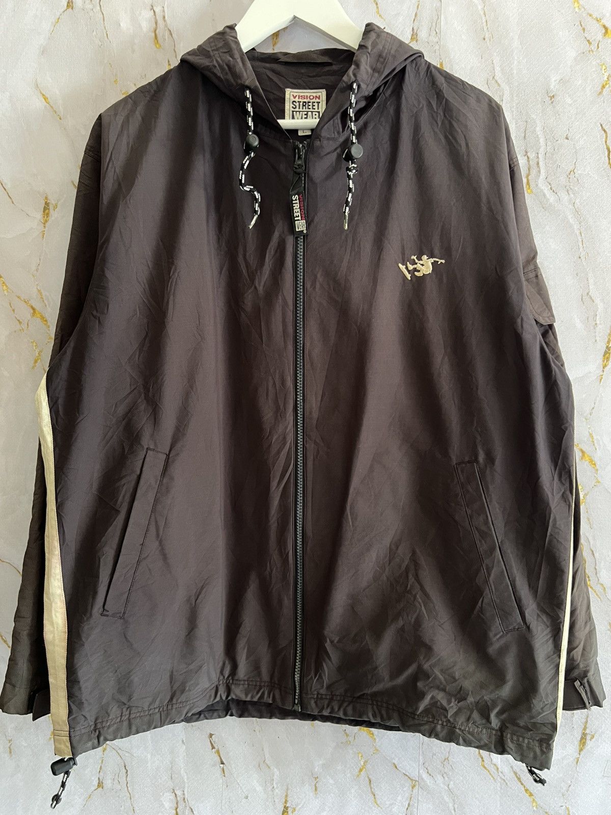 Vision Streetwear Vintage Vision Street Wear Windbreaker Jacket Skateboarding Size US L / EU 52-54 / 3 - 1 Thumbnail