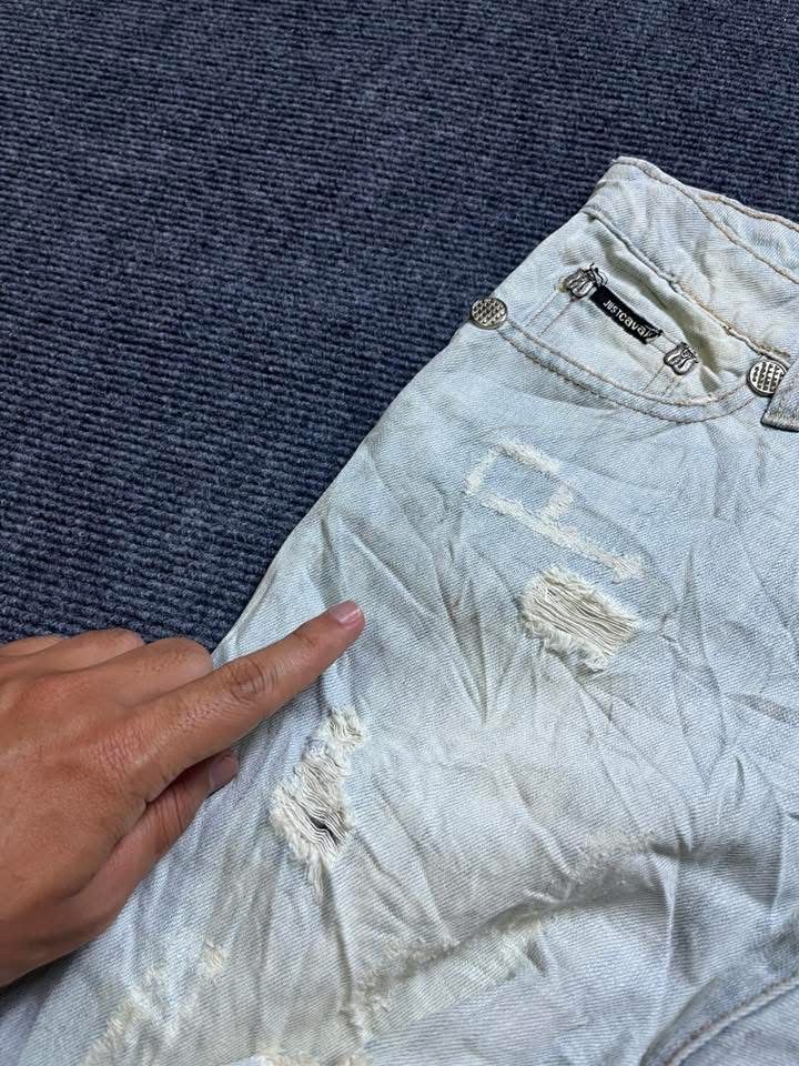 Just Cavalli Just Cavalli Y2K light wash featuring ripped details Size 30" / US 8 / IT 44 - 8 Thumbnail