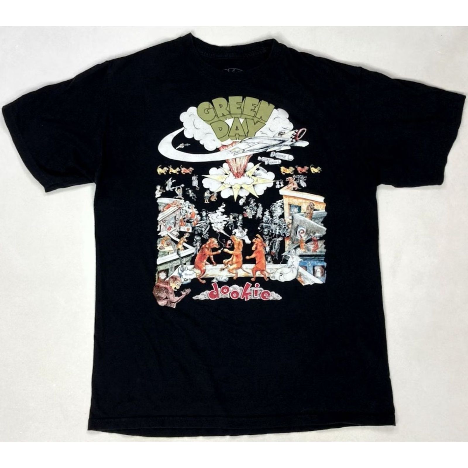 Etro VINTAGE Green Day Dookie Retro Graphic T-shirt Women Medium Black Short Sleeve Music Size M / US 6-8 / IT 42-44 - 2 Thumbnail