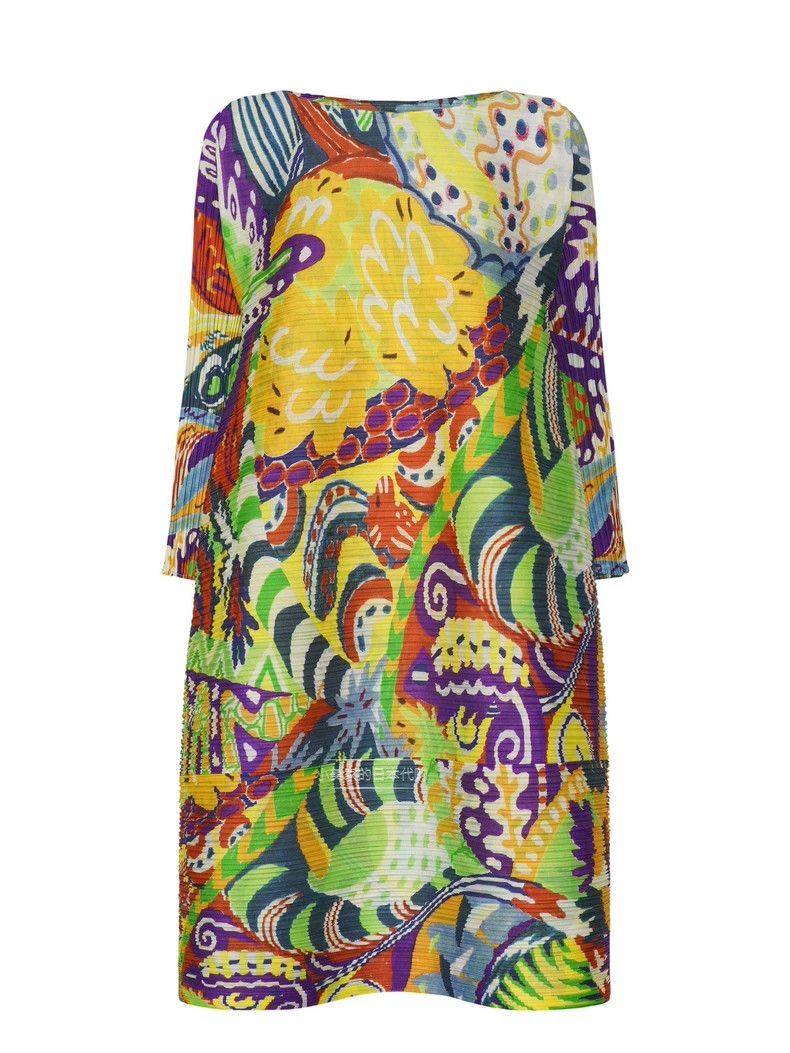 Issey Miyake Issey Miyake Tropical jungle dress Size XXL / US 16-18 / IT 52-54 - 2 Thumbnail