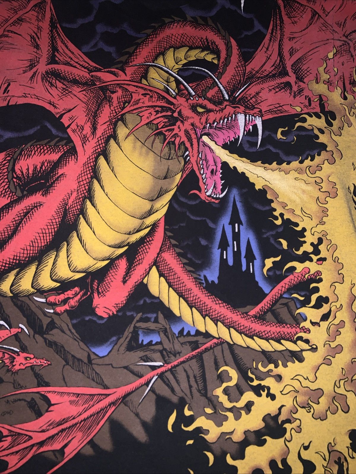 Liquid Blue Vintage 93 - Liquid Blue - Knight VS Dragon AOP - Size XL Size US XL / EU 56 / 4 - 4 Thumbnail