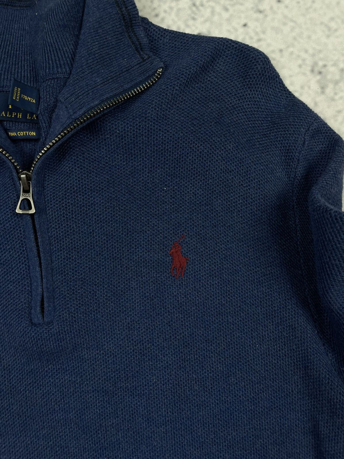 Polo Ralph Lauren Polo Ralph Lauren (Men’s) S Quarter Zip Sweater Navy Size US S / EU 44-46 / 1 - 9 Thumbnail