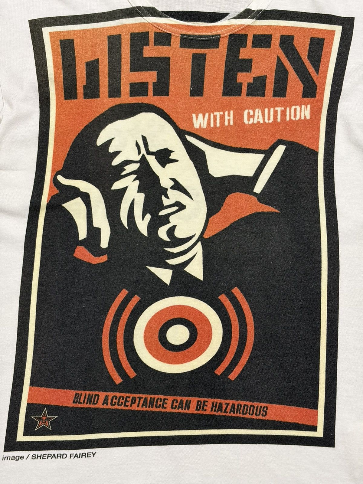 Junya Watanabe Comme des Garçon x Junya Watanabe FW02 listen dazed tshirt Size US S / EU 44-46 / 1 - 3 Thumbnail
