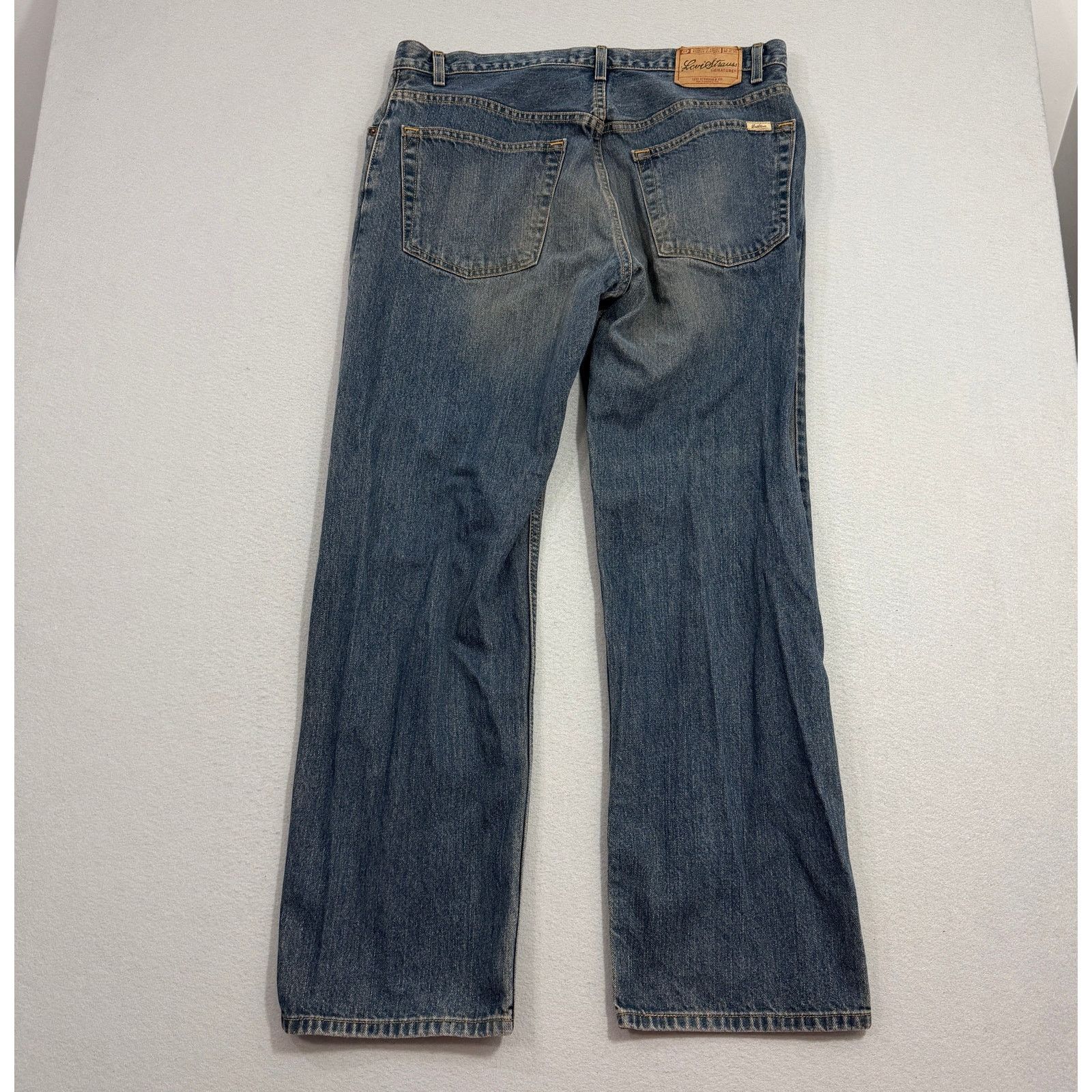 Levi's Vintage Levis Straight Fit Jeans Men's 38x32 Blue Sand Wash Size US 38 / EU 54 - 8 Thumbnail