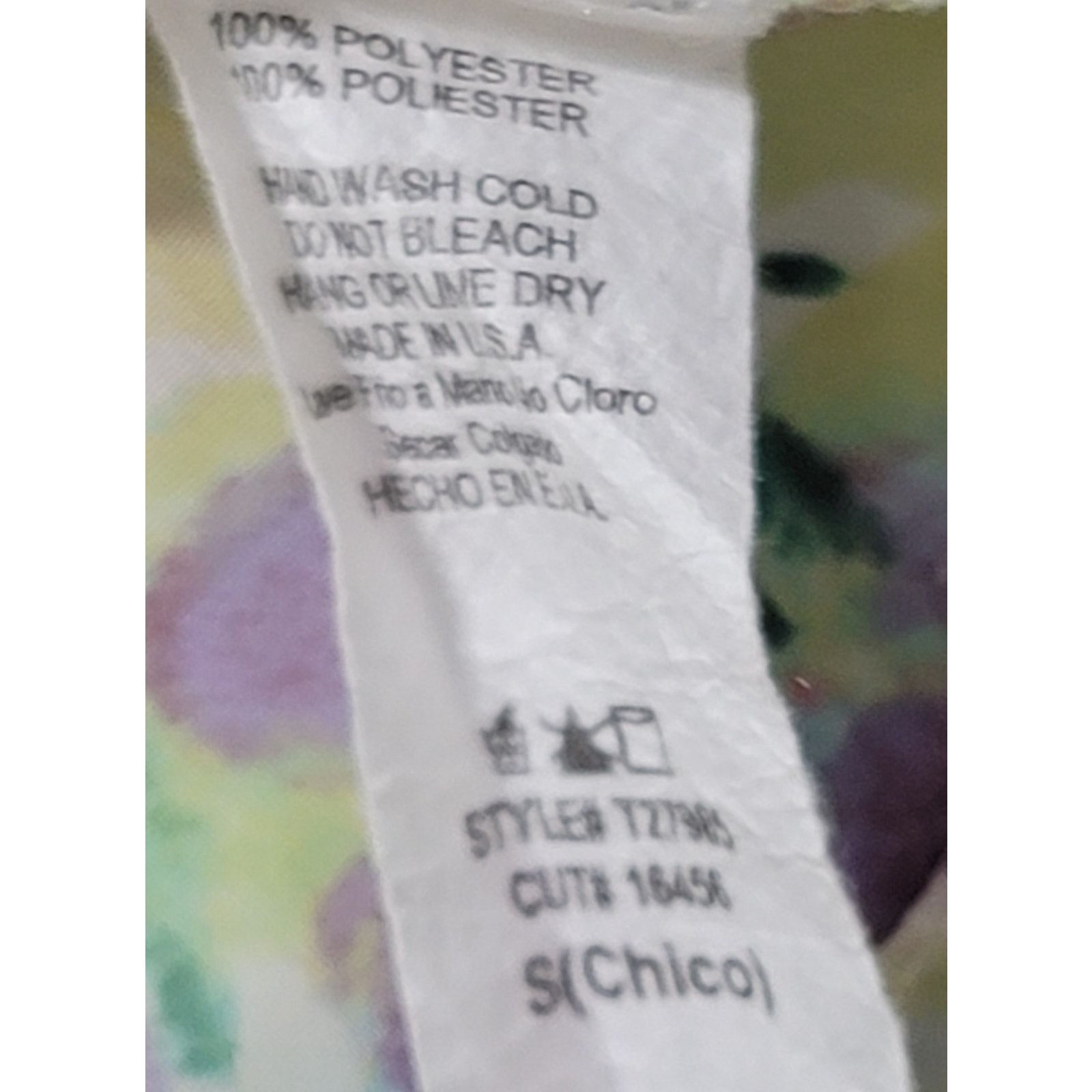 Other Sweet Rain White Purple Floral Henley Sheer Top Small Size S / US 4 / IT 40 - 5 Thumbnail