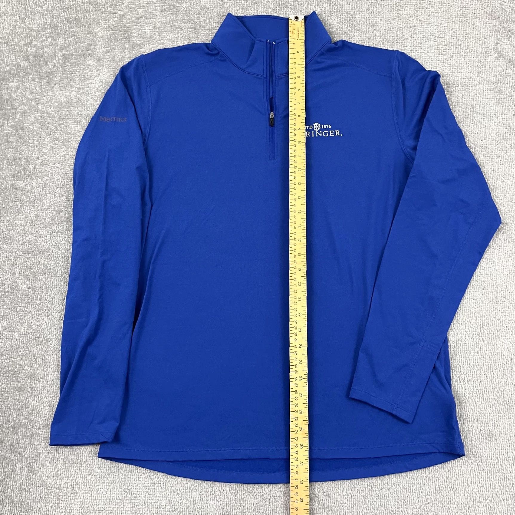 Marmot Marmot Jacket Mens XL Blue Quarter Zip Outdoor Hiking Wine Size US XL / EU 56 / 4 - 5 Thumbnail