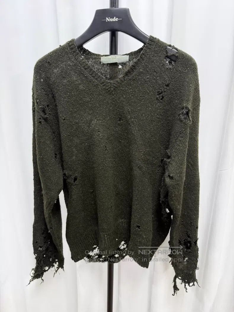 Comme des Garcons Comme des Garcons Moth-Eaten Destroyed Knitwear Size US M / EU 48-50 / 2 - 1 Thumbnail