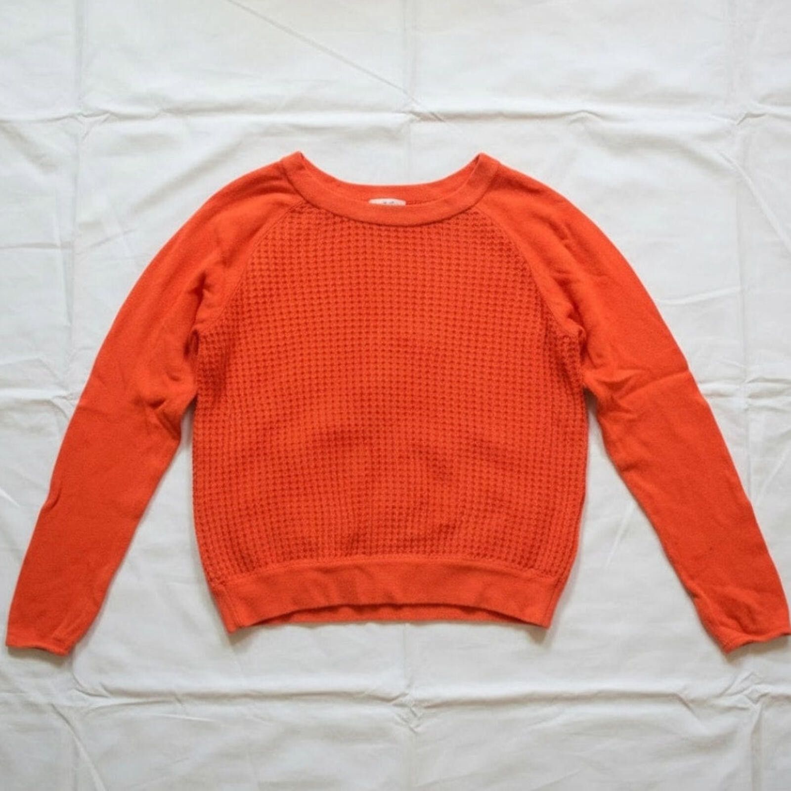 Forever 21 Forever 21 Orange Woven Knit Cotton Sweater Womens Medium Size M / US 6-8 / IT 42-44 - 1 Thumbnail
