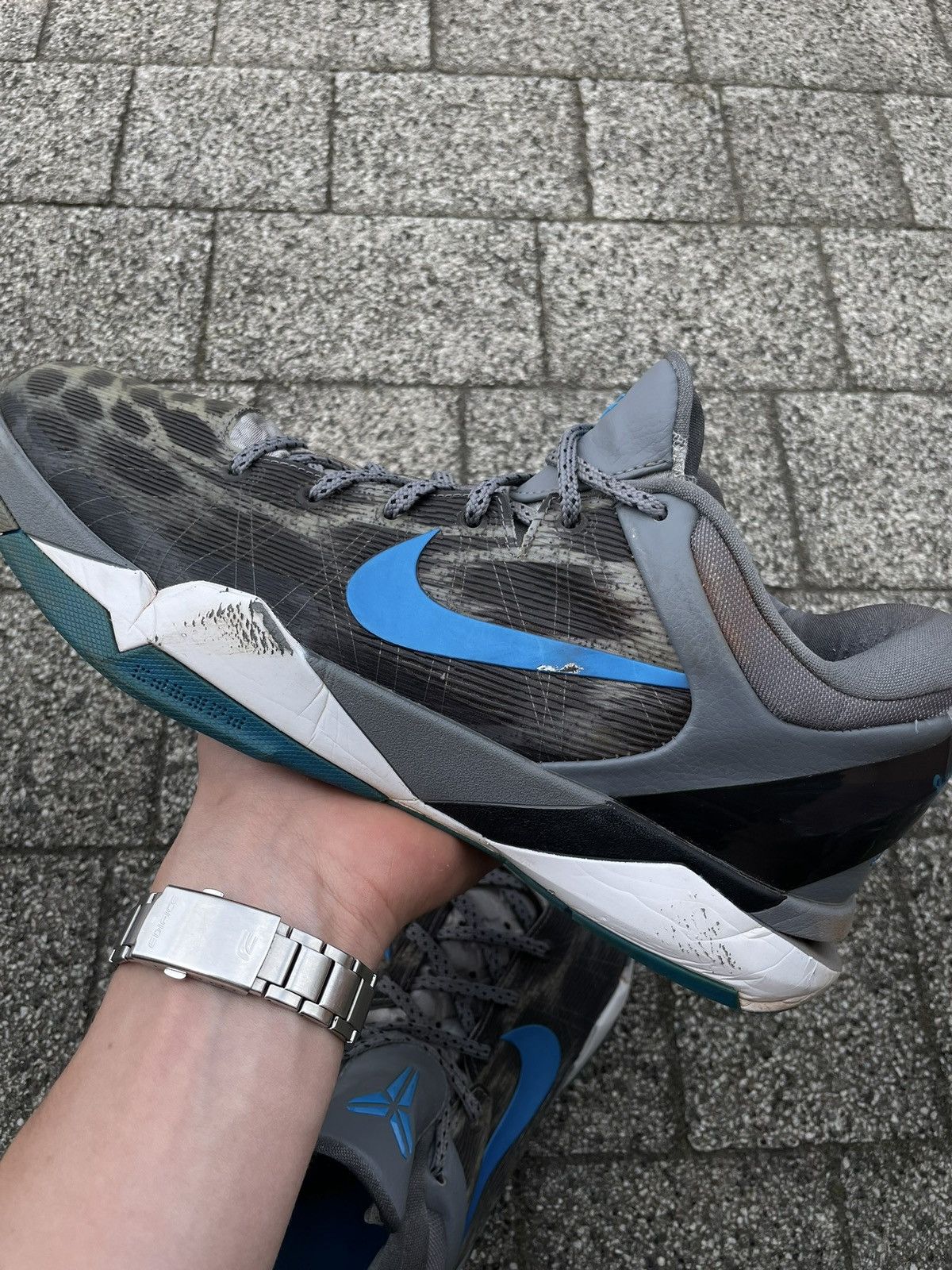 Nike Nike Kobe 7 Grey Cheetah Size US 12.5 / EU 45-46 - 8 Thumbnail