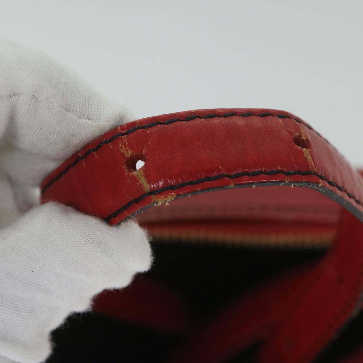 Louis Vuitton LOUIS VUITTON Epi Jeune Fille Shoulder Bag Red M52157 Size ONE SIZE - 9 Thumbnail