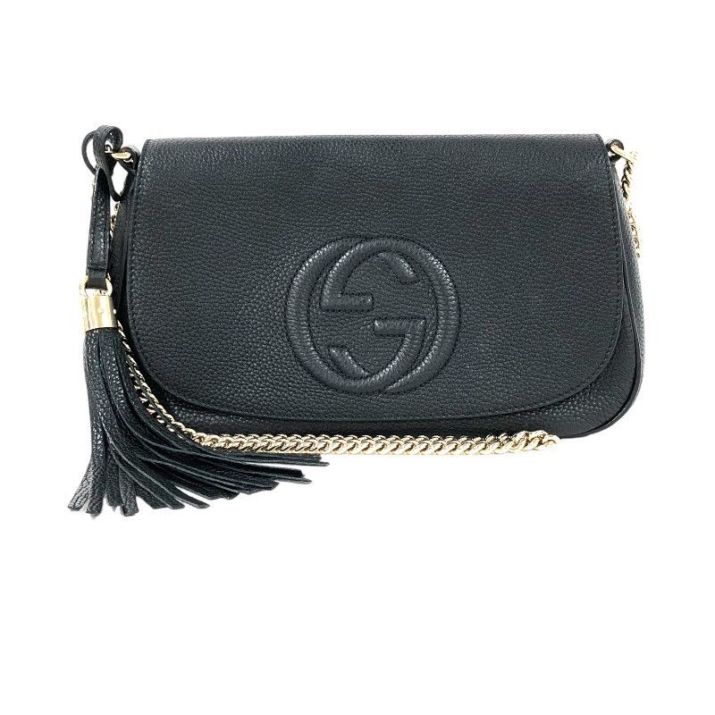 image of Gucci Soho Fringe Chain Shoulder Black, Women's