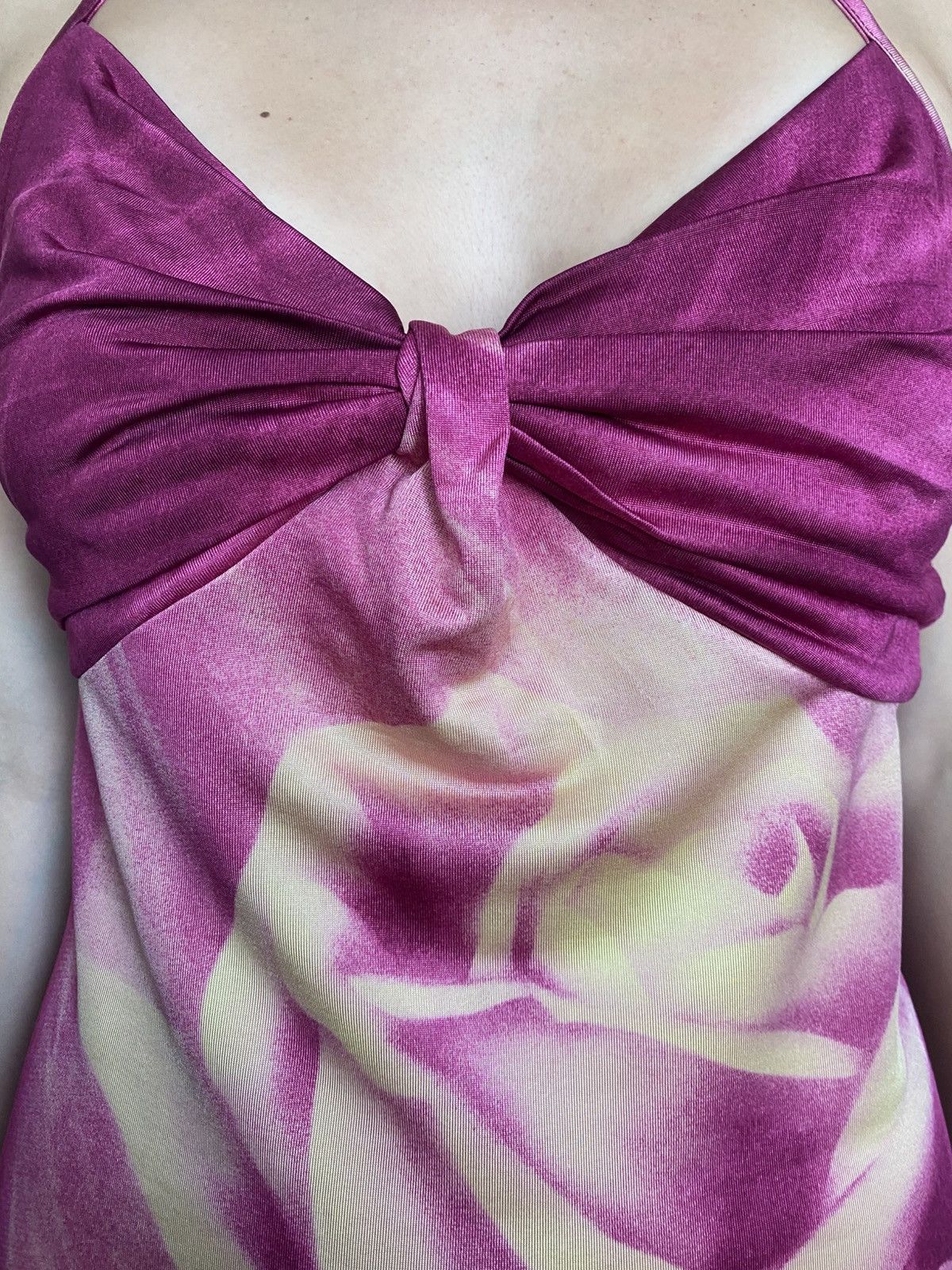 Roberto Cavalli Roberto Cavalli Backless Top With Rose Print Size S / US 4 / IT 40 - 3 Thumbnail