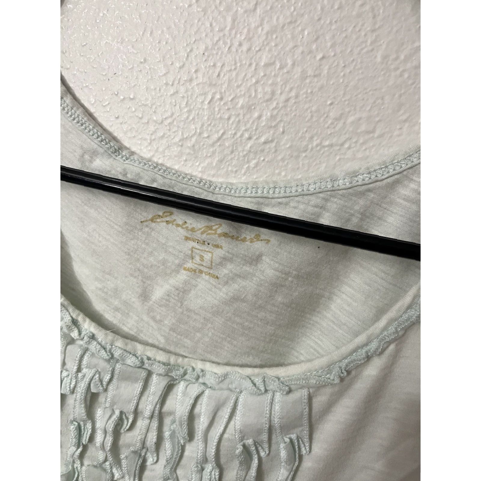 Eddie Bauer VINTAGE Eddie Bauer Tank Top Women Small Mint Green V-Neck Sleeveless Blouse Casual 90s Style Womens Size S / US 4 / IT 40 - 3 Thumbnail