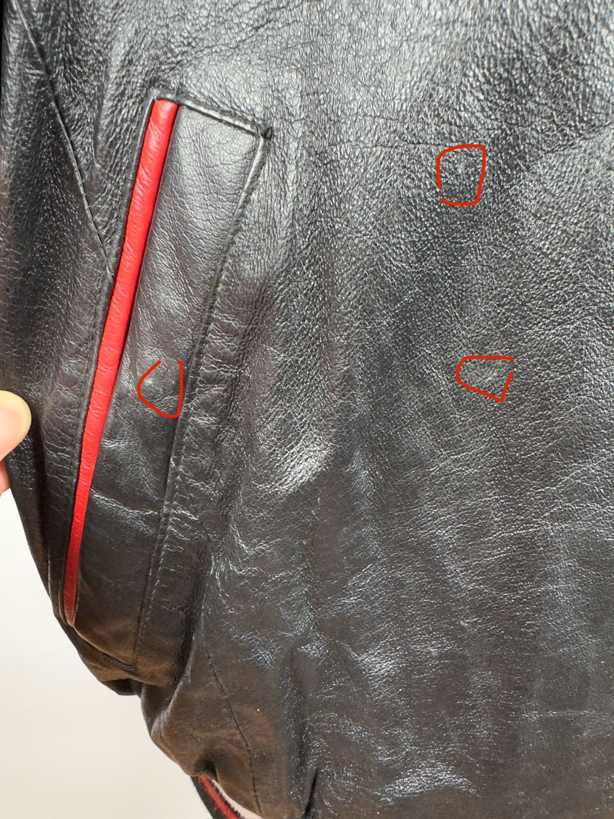 Designer × Vintage Betty Boop Leather Bomber Jacket 90’s Size US L / EU 52-54 / 3 - 7 Thumbnail