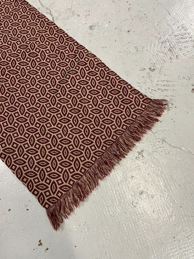 Giorgio Armani 1990s Giorgio Armani Brown Contemporary Mozaic Scarf Size ONE SIZE - 4 Thumbnail