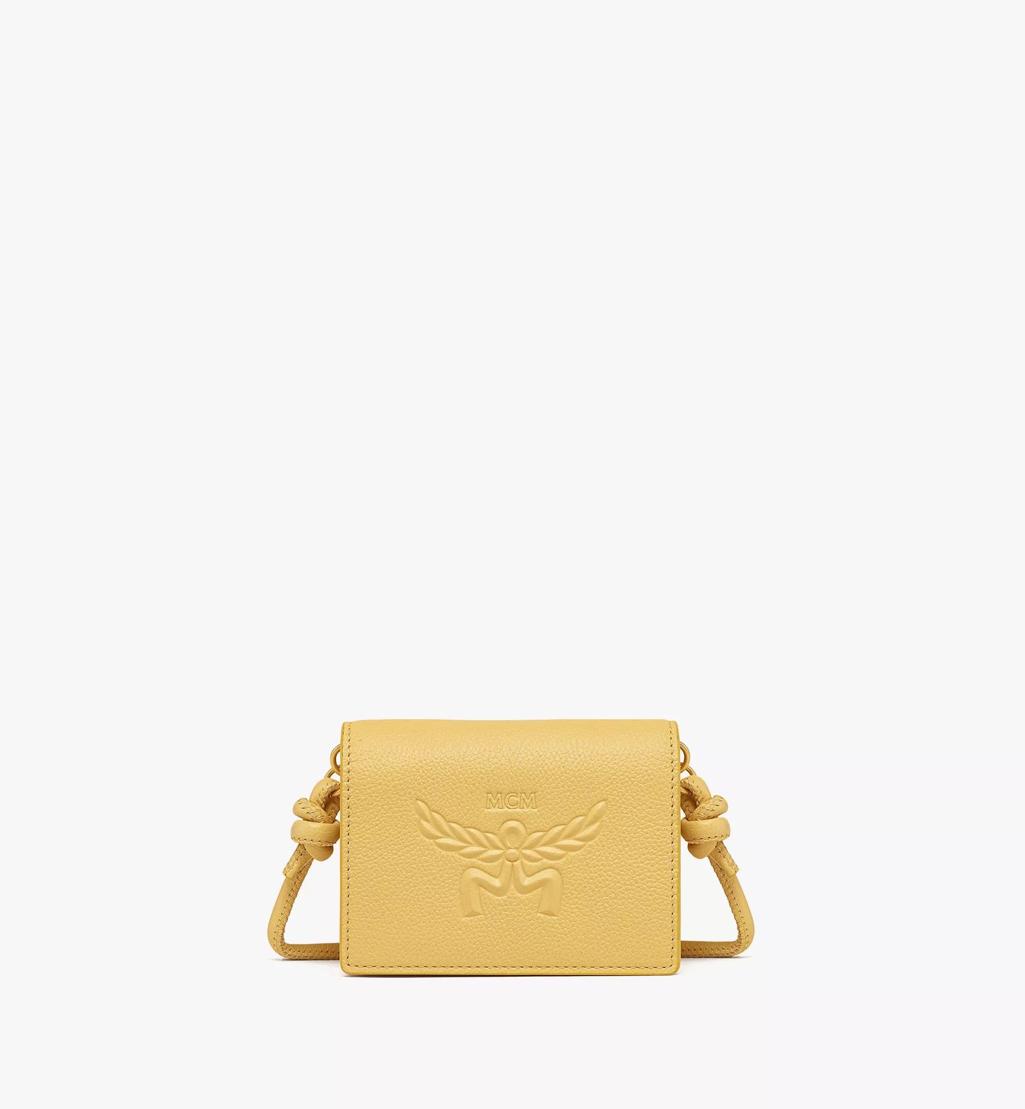 MCM o1mt1gz1224 Size: OS / Mini Card Case in Corn Yellow Size ONE SIZE - 1 Thumbnail