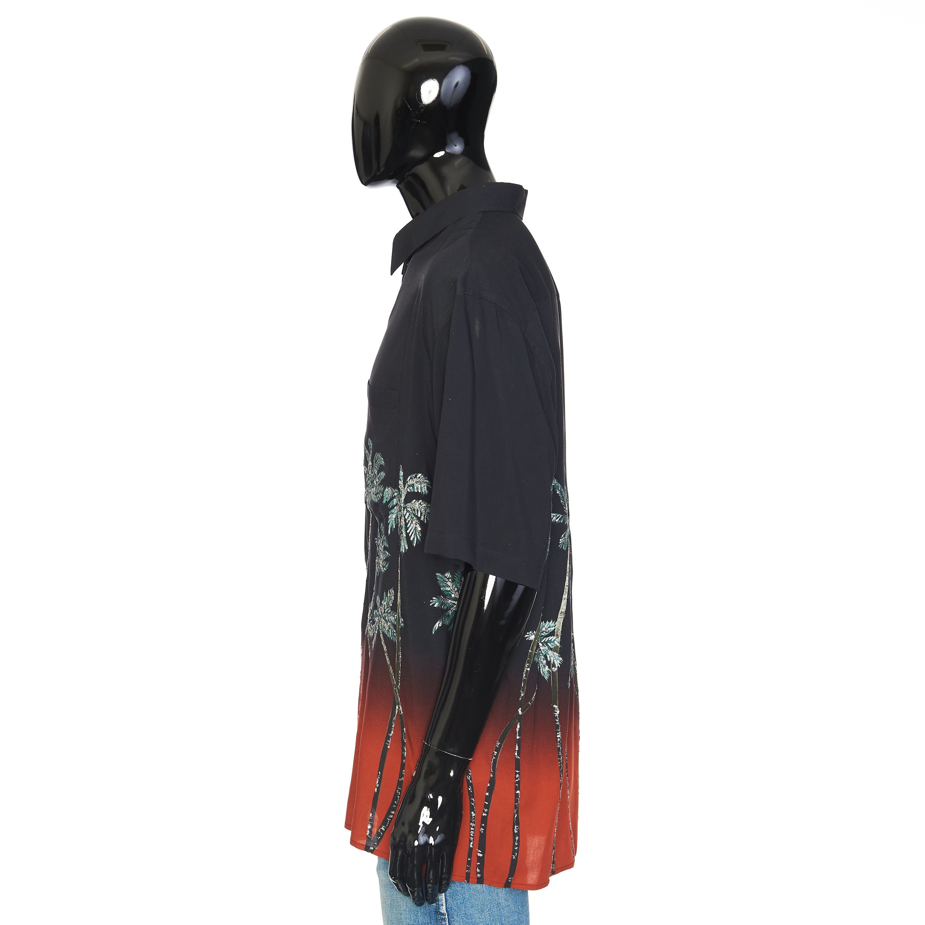 Celine Oversized Embroidered Shirt With Sunset Palm Trees Print Size US L / EU 52-54 / 3 - 3 Thumbnail