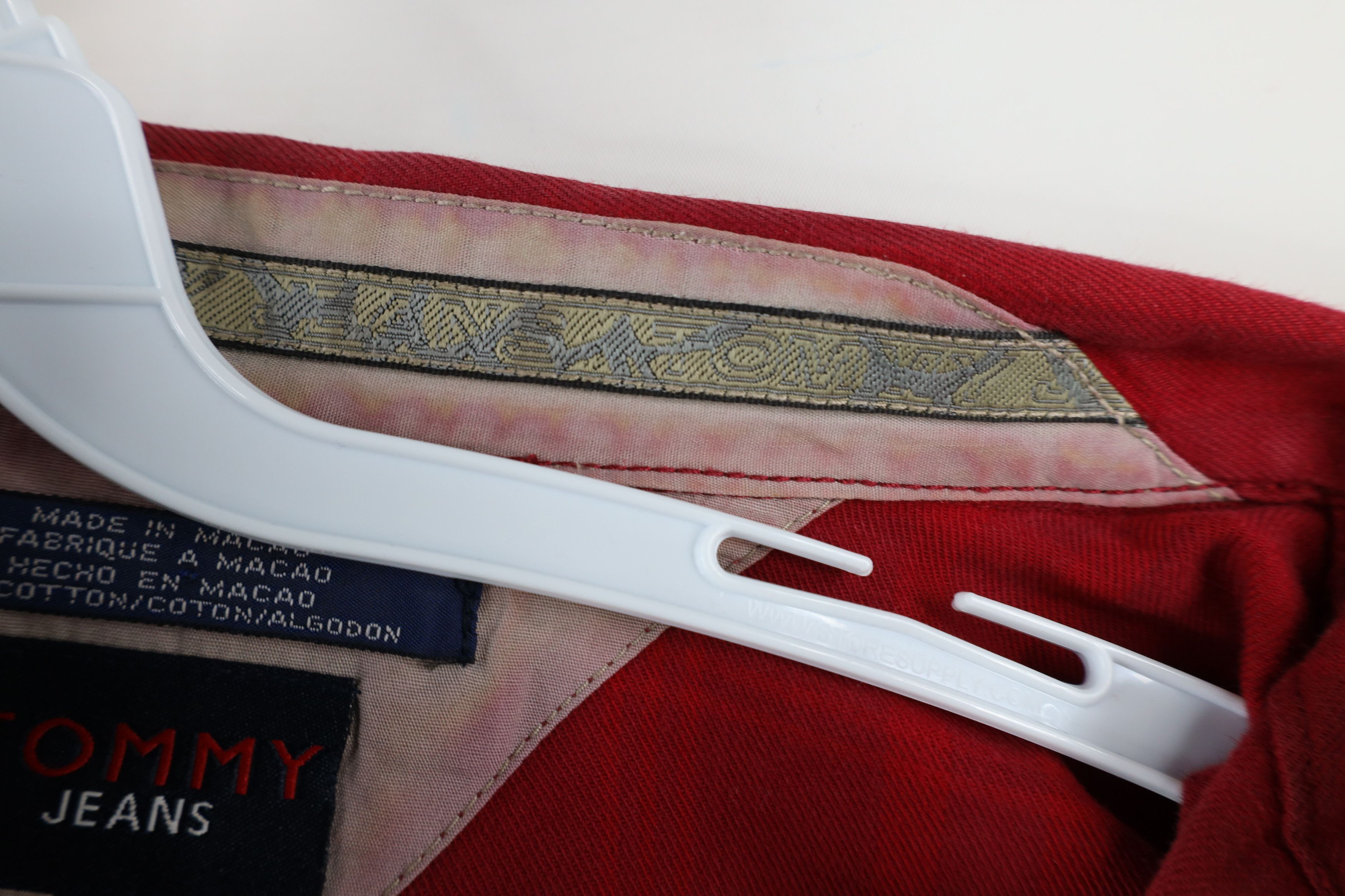 Tommy Hilfiger × Vintage Vintage 90s Tommy Hilfiger Out Flannel Full Zip Shirt Jacket Size US L / EU 52-54 / 3 - 11 Thumbnail