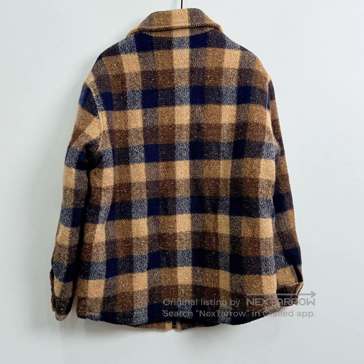 Celine CELINE Brown and Blue Plaid Wool Flannel Zip-Up Shirt Jack Size XS / US 0-2 / IT 36-38 - 3 Thumbnail