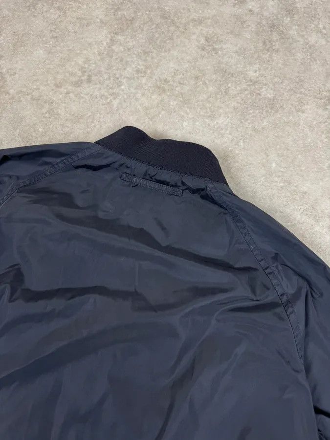 Prada 2000s Prada Nylon Navy Bomber Jacket Size US M / EU 48-50 / 2 - 6 Thumbnail
