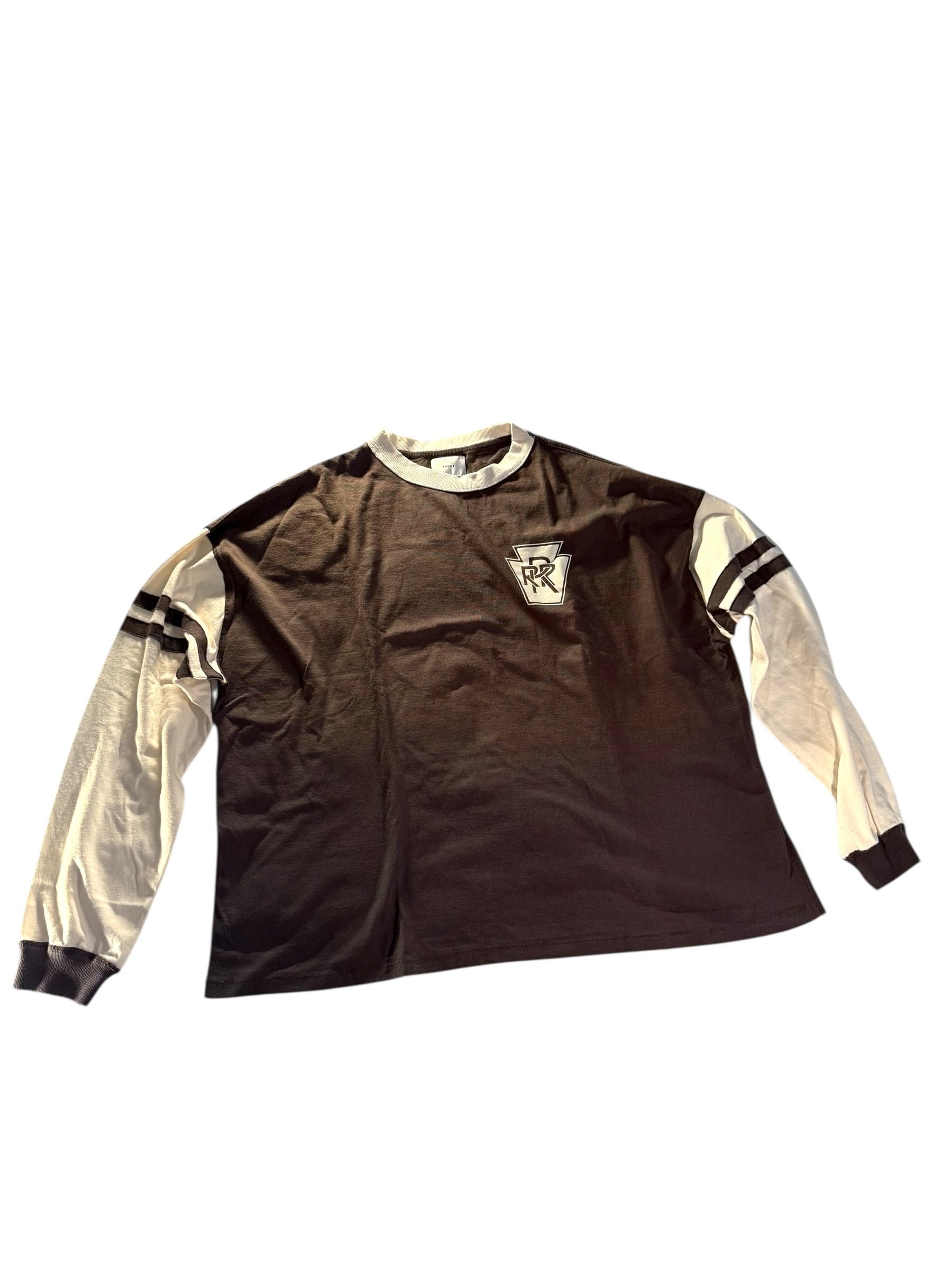Rhude Rhude Black & White Triple R Long Sleeve T-Shirt Size US XXL / EU 58 / 5 - 1 Thumbnail