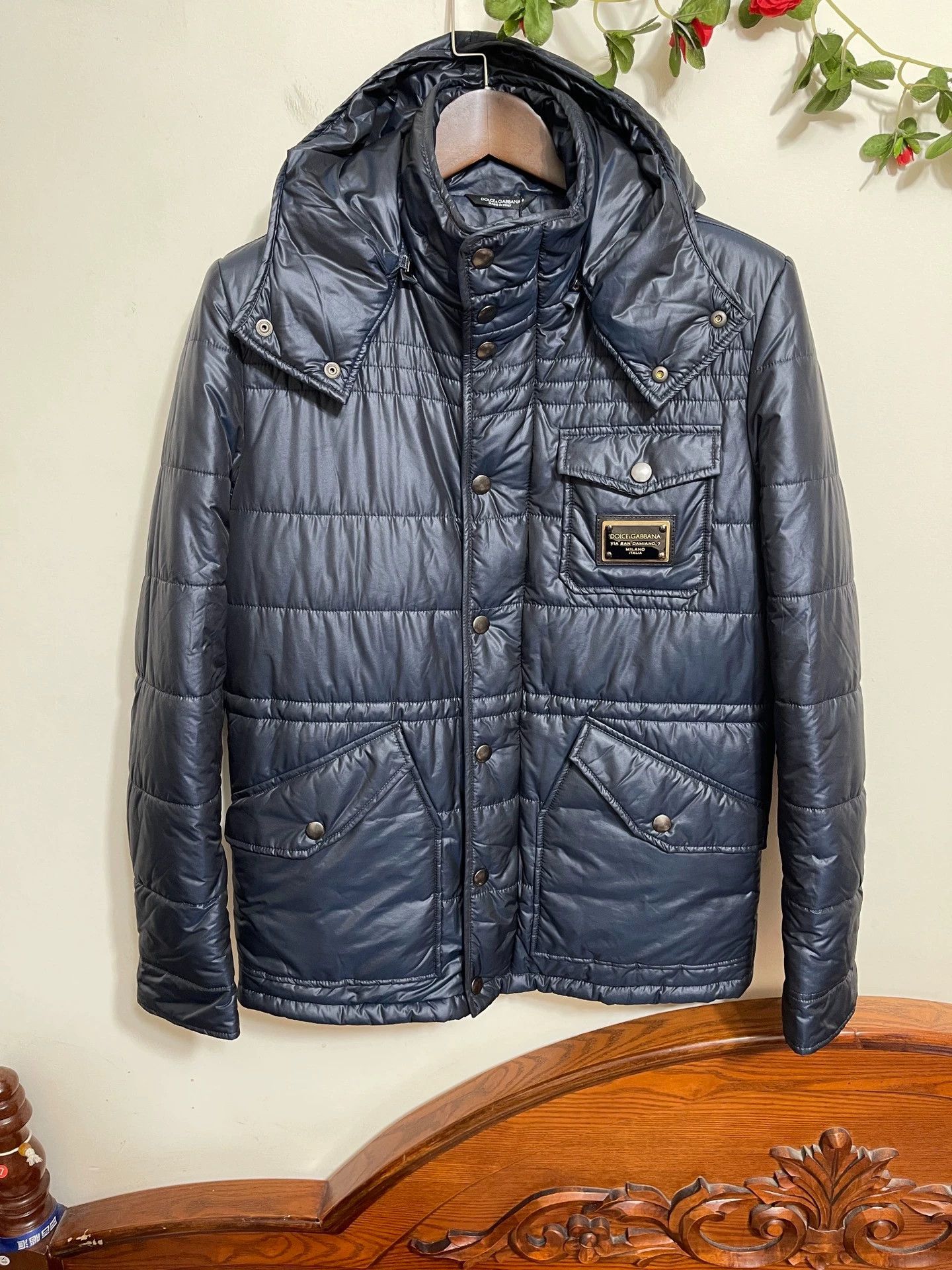 Dolce & Gabbana Dolce & Gabbana Slim Padded Jacket 46 Italy Size US S / EU 44-46 / 1 - 1 Thumbnail