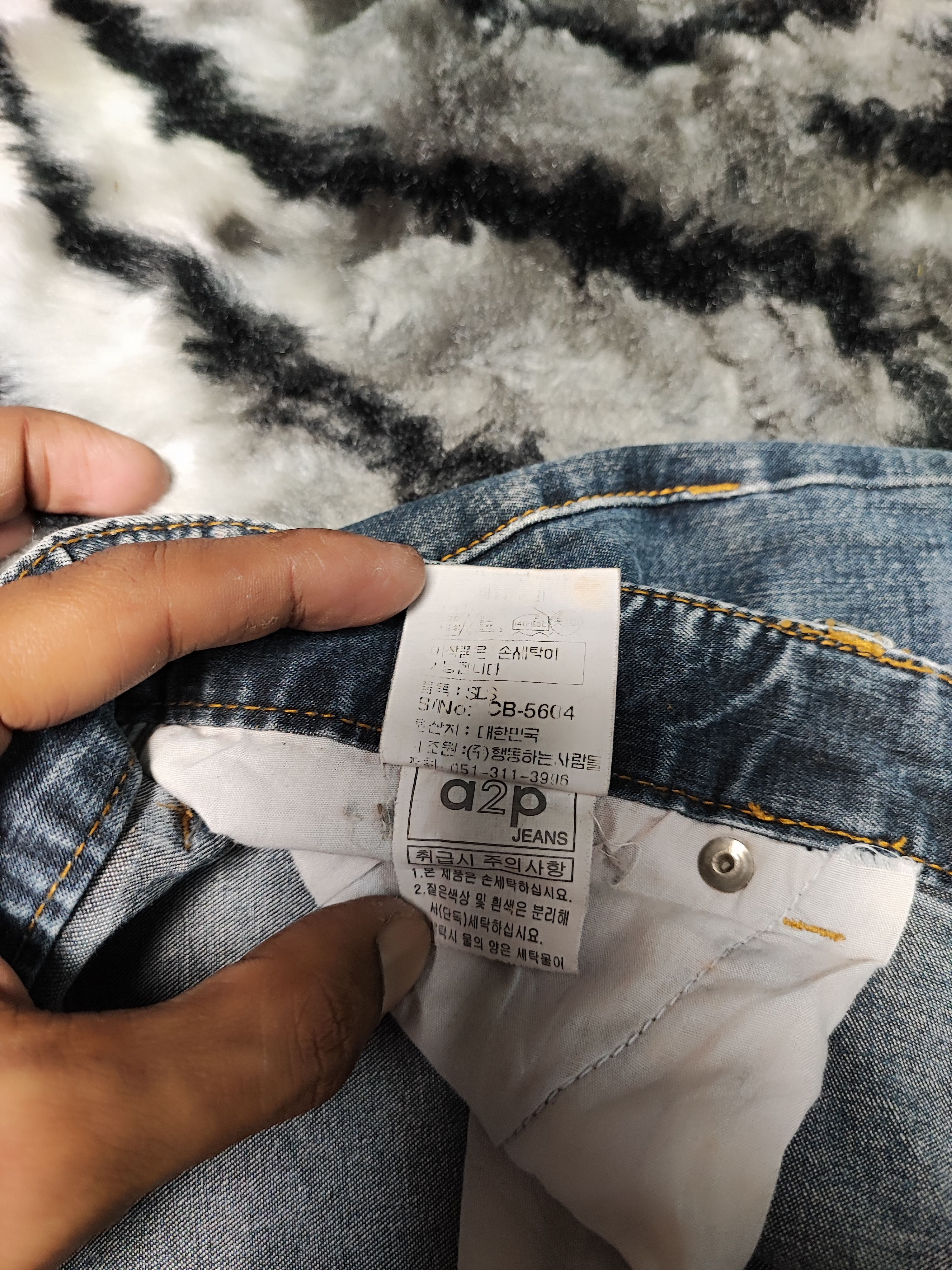 Jean Flare Jeans A2P Denim Bootcut Size US 29 - 10 Thumbnail