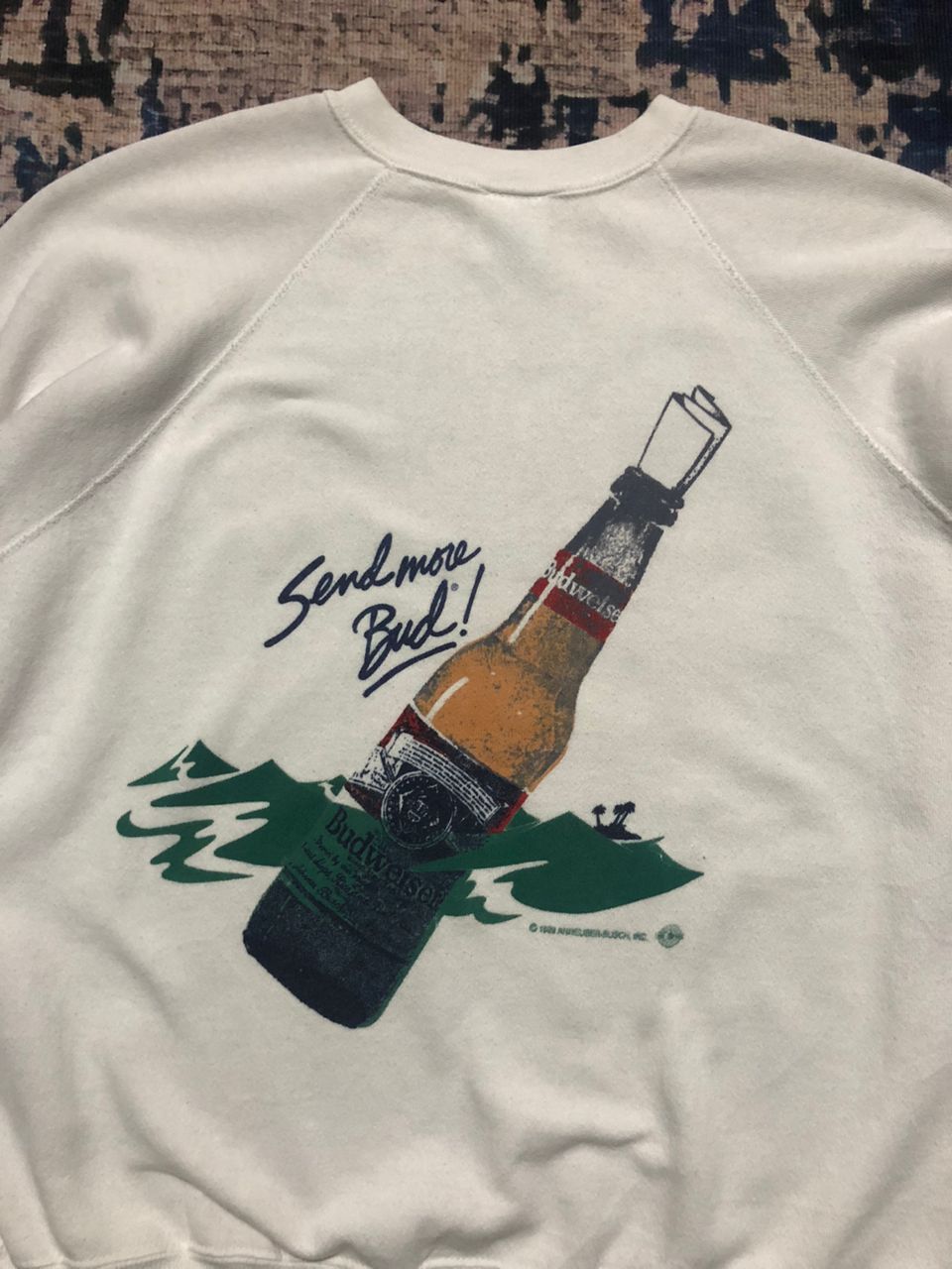 Budweiser Vintage 1989 Budweiser Crewneck Sweatshirt Size US L / EU 52-54 / 3 - 3 Thumbnail