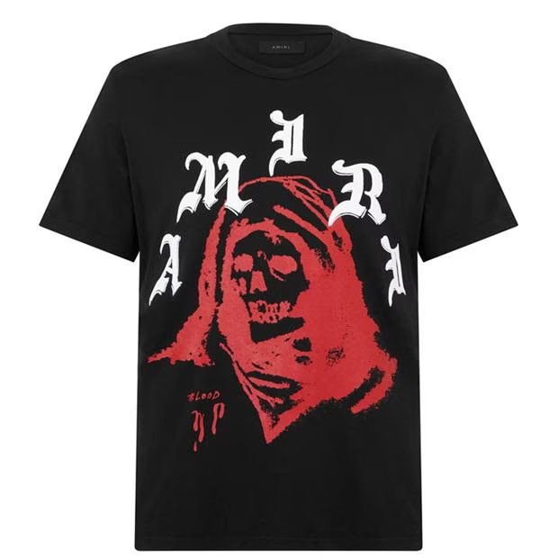 image of Amiri O1G2R1Mq0324 T-Shirt In Black, Men's (Size Small)