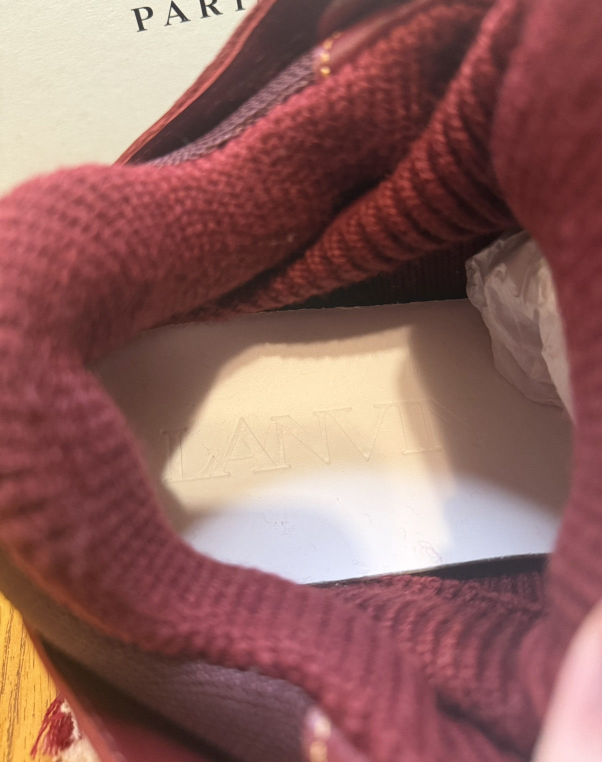 Lanvin Lanvin Curb Sneaker (Maroon/Red) Size US 9 / EU 42 - 8 Thumbnail