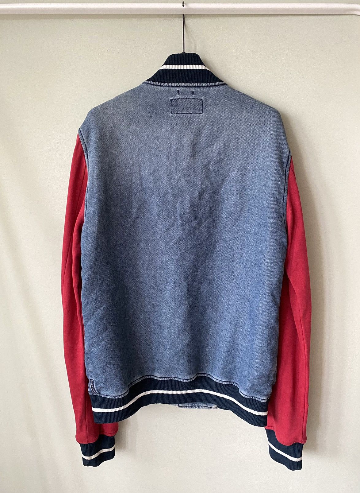 Giorgio Armani Vintage Armani Jeans college bomber jacket Size US XL / EU 56 / 4 - 2 Thumbnail